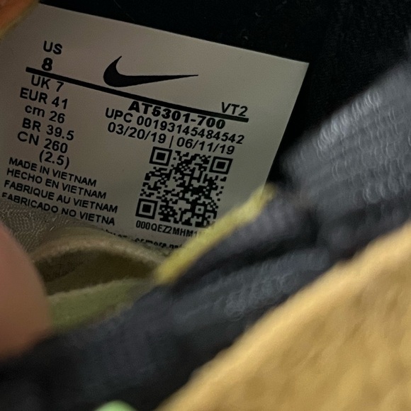 Nike React Sertu 'THE10TH Club Gold' AT5301-700 Men’s Shoes Size 8 - Picture 8 of 8